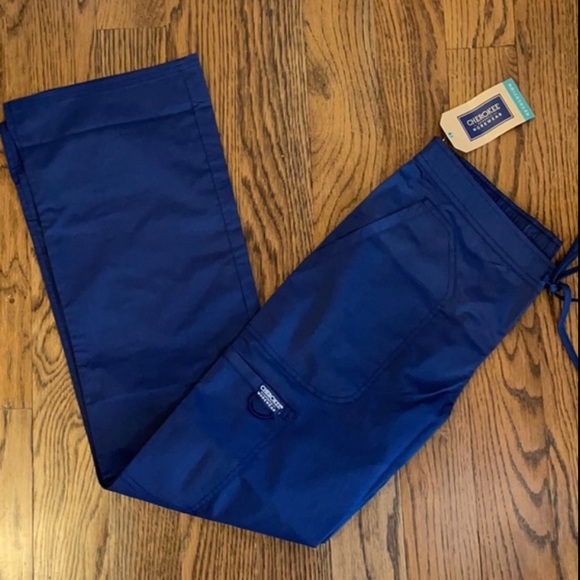 DOUBLE SET!! Black and Blue Cherokee Scrub Pants - Picture 2 of 4